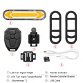 Bike Lights Rechargeable Bicycle Rear LED Light Wireless Remote Control Factory